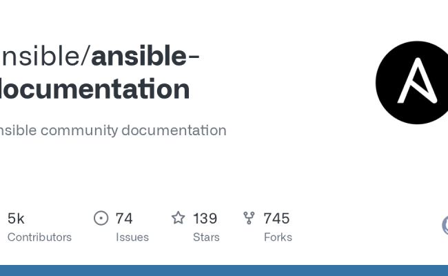 GitHub - Ansible/ansible-documentation: Ansible Community Documentation