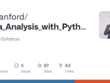 Github Cystanford Data Analysis With Python 数据分析与python