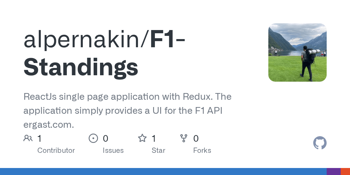 There's a first time, or even a 102nd time, for everything as lewis hamilton won the inaugural qatar grand prix uncontested from pole . Github Alpernakin F1 Standings Reactjs Single Page Application With Redux The Application Simply Provides A Ui For The F1 Api Ergast Com