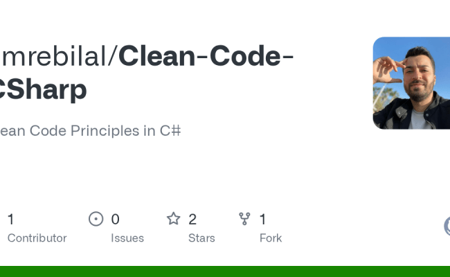 GitHub - Emrebilal/Clean-Code-CSharp: Clean Code Principles In C#