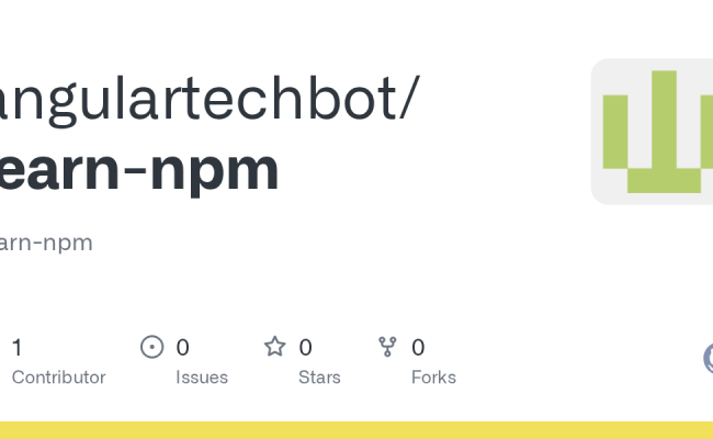 GitHub - Angulartechbot/learn-npm: Learn-npm