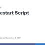 Restart Script · Issue #744 · Pterodactyl/panel · GitHub