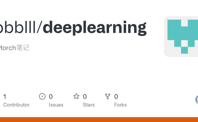 GitHub - Bbblll/deeplearning: Pytorch笔记