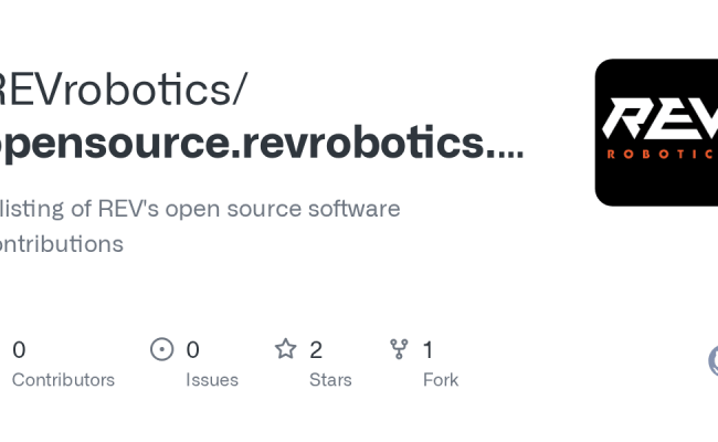 Issues · REVrobotics/opensource.revrobotics.com · GitHub