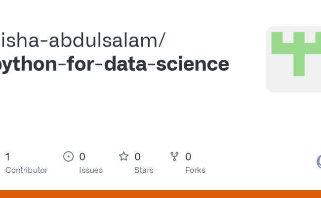 GitHub - Aisha-abdulsalam/python-for-data-science
