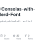 GitHub - Zdszero/Consolas-with-Yahei-Nerd-Font: Consolas-with-yahei ...