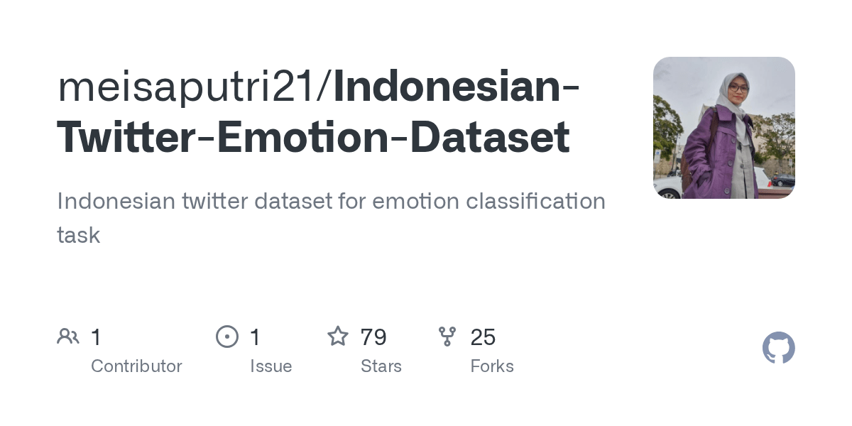 Indonesian-Twitter-Emotion-Dataset/Twitter_Emotion_Dataset.csv at master ·  meisaputri21/Indonesian-Twitter-Emotion-Dataset · GitHub