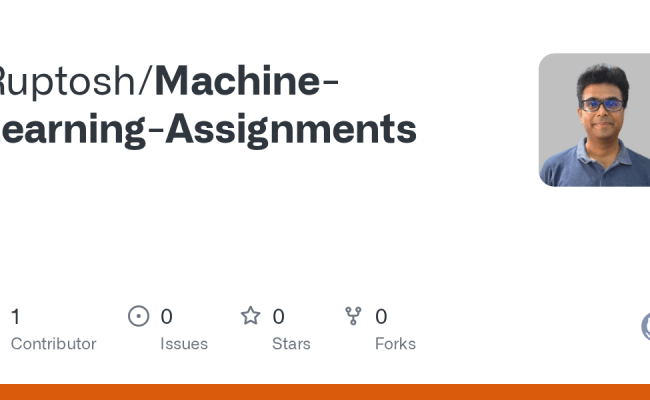 GitHub - Ruptosh/Machine-Learning-Assignments