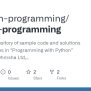 GitHub - J-python-programming/python-programming: This Is The ...