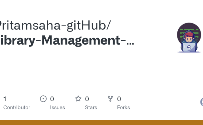 GitHub - Pritamsaha-gitHub/Library-Management-System