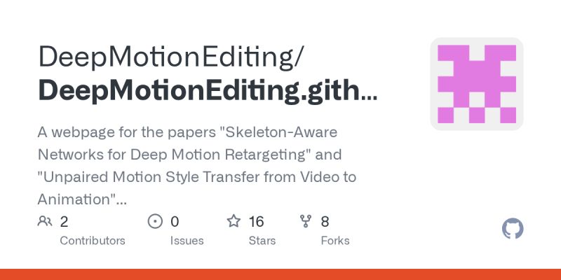 Motion Transfer Github Topics Github - Creative 4K Light Pictures | Free Download