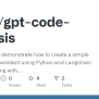 GitHub - Lfbraz/gpt-code-analysis: In This Repo We Demonstrate How To ...