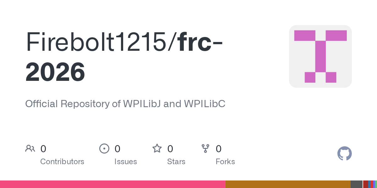 GitHub Frc 2026 Official Repository Of WPILibJ And Frc 2026