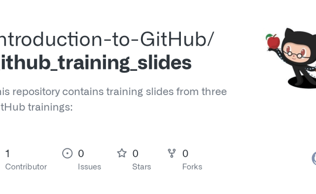 GitHub - Introduction-to-GitHub/github_training_slides: This Repository ...