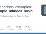 Github Readthedocs Examples Example Mkdocs Basic A Basic Mkdocs