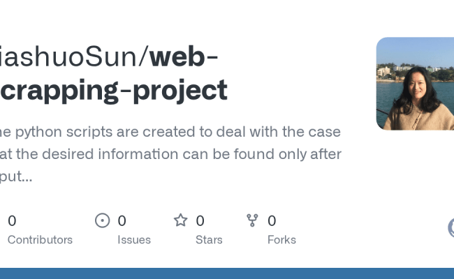 GitHub - JiashuoSun/web-scrapping-project: The Python Scripts Are ...