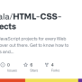 GitHub - Rohithpala/HTML-CSS-JS-Projects: HTML, CSS & JavaScript ...