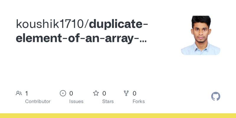 Find Duplicate Element In The Array Dev Community - Ultra HD Geometric Photos for Desktop