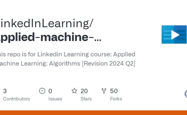 GitHub - LinkedInLearning/applied-machine-learning-algorithms-3806104 ...