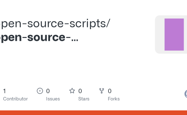 GitHub - Open-source-scripts/open-source-scripts.github.io
