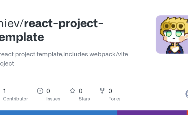GitHub - Lniev/react-project-template: A React Project Template ...