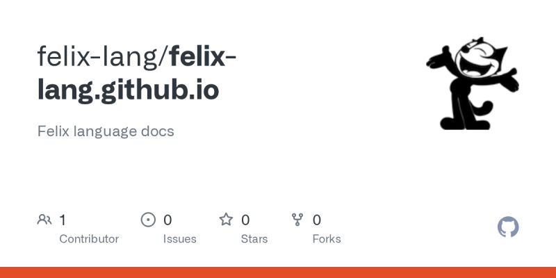 Github Felix Lang Felix Lang Github Io Felix Language Docs - Best Nature Illustrations in 4K