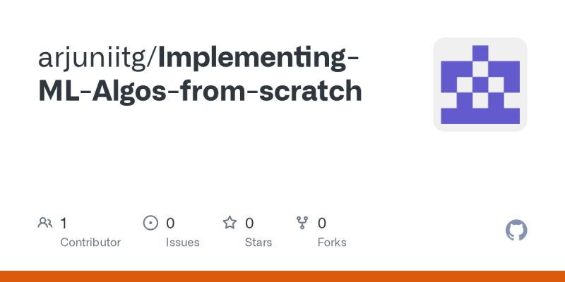 Github Avgeekgupta Ml Algos From Scratch In Cpp This Repository Contains Multiple Basic - Best Space Illustrations in HD
