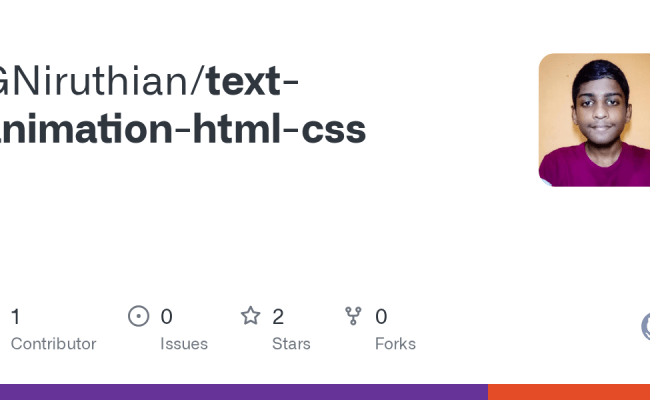 GitHub - GNiruthian/text-animation-html-css
