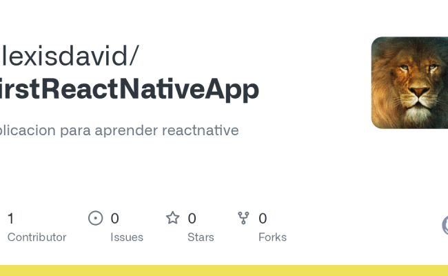 GitHub - Alexisdavid/firstReactNativeApp: Aplicacion Para Aprender ...