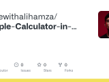 Github Codewithalihamza Simple Calculator In Javascript
