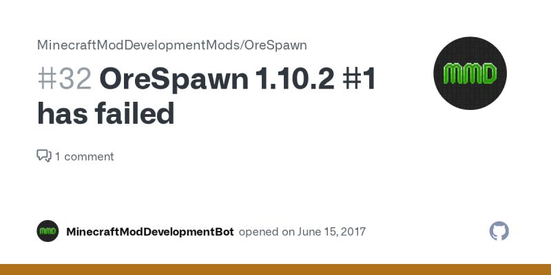 Orespawn 1 10 2 1 Has Failed Issue 32 Minecraftmoddevelopmentmods Orespawn Github - Stunning Ultra HD Landscape Textures | Free Download