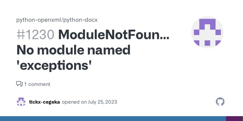 Exception Module Usage Issue 1149 Python Openxml Python Docx Github - Ultra HD Abstract Photos for Desktop