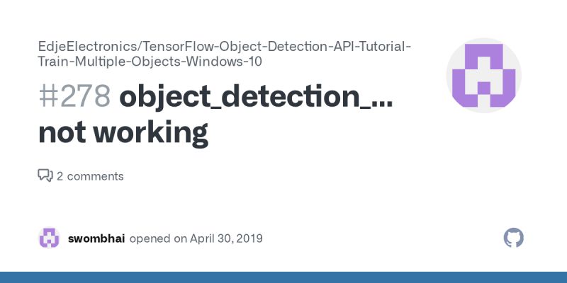 Object Detection Image Py Not Working Issue 278 Edjeelectronics - Nature Photo Collection - High Resolution Quality