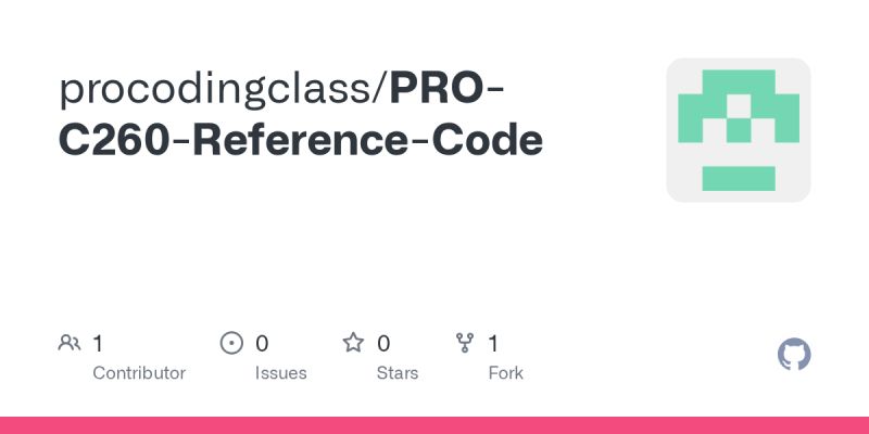 Github Procodingclass Pro C260 Project Solution - Mobile Space Patterns for Desktop