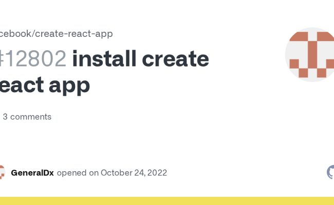 Install Create React App · Issue #12802 · Facebook/create-react-app ...