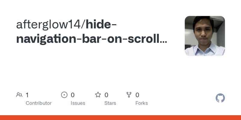 Javascript Hide Nav Bar On Scroll Down And Show It On Scroll Up - Ultra HD Colorful Image - Desktop