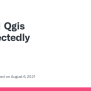 Qgis Unexpectedly · Issue #44591 · Qgis/QGIS · GitHub