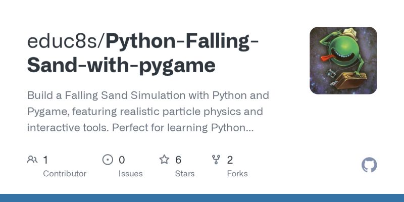 Github Educ8s Python Falling Sand With Pygame Build A Falling Sand Simulation With Python And - High Resolution Sunset Patterns for Desktop