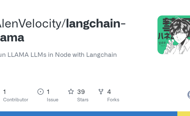 GitHub - AlenVelocity/langchain-llama: Run LLAMA LLMs In Node With ...