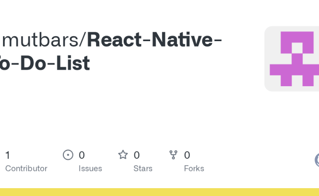 GitHub - Umutbars/React-Native-To-Do-List