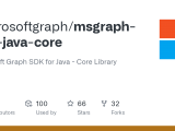Github Microsoftgraph Msgraph Sdk Java Core Microsoft Graph Sdk For