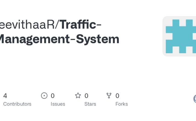 GitHub - JeevithaaR/Traffic-Management-System