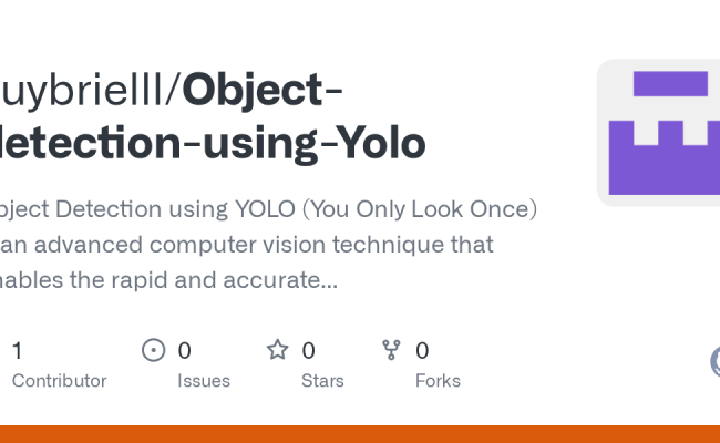 GitHub - Guybrielll/Object-detection-using-Yolo: Object Detection Using ...