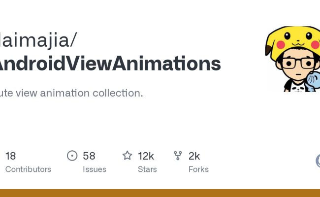 GitHub - Daimajia/AndroidViewAnimations: Cute View Animation Collection.