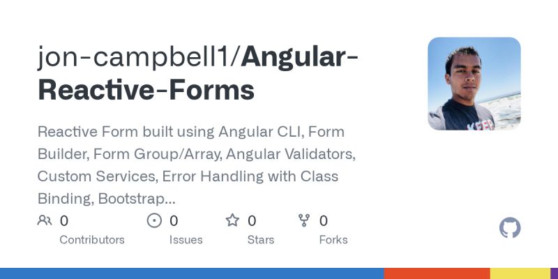 Github Ross2711 Angularforms Reactive And Template Driven Forms - Premium Sunset Illustration Gallery - HD