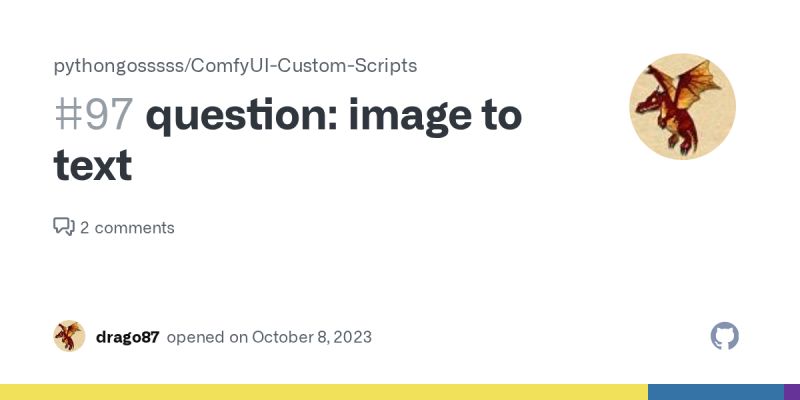 Issues Pythongosssss Comfyui Custom Scripts Github - Premium Colorful Design Gallery - Desktop