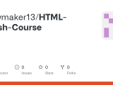 Github Stewmaker13 Html Crash Course