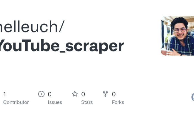GitHub - Helleuch/YouTube_scraper