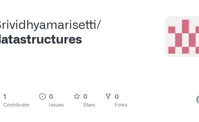 GitHub - Srividhyamarisetti/datastructures