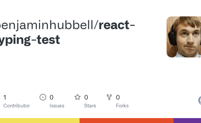 GitHub - Benjaminhubbell/react-typing-test
